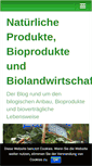 Mobile Screenshot of bio-versand.eu